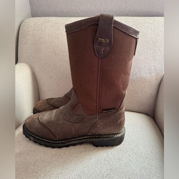 Browning Leather Gore-Tex Pull On Boots Men Size 8M